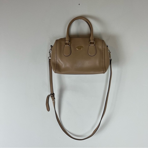 Vintage Coach Nude Top Handle Bag With Crossbody Strap - Picture 1 of 9